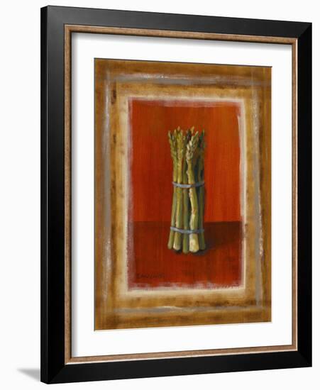 Asparagus on Orange-Lanie Loreth-Framed Art Print