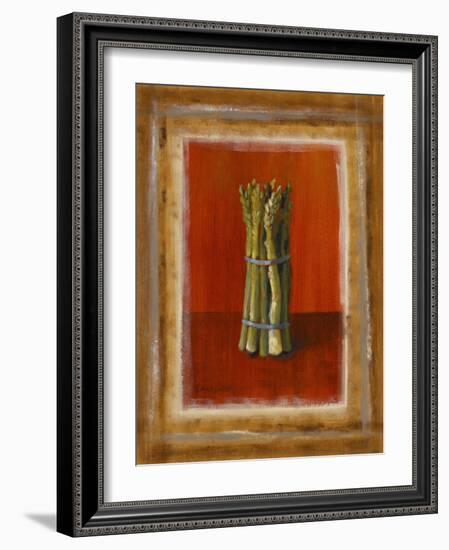 Asparagus on Orange-Lanie Loreth-Framed Art Print