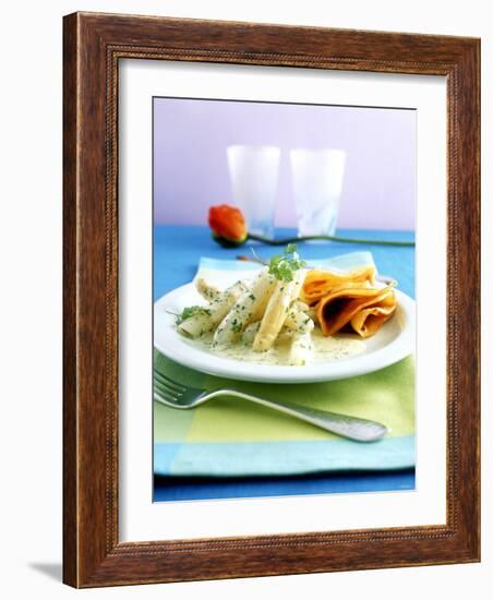 Asparagus Ragout with Ham Pancakes-Jan-peter Westermann-Framed Photographic Print