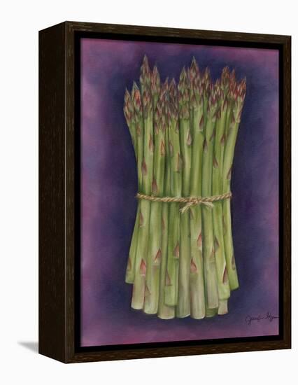 Asparagus-Jennifer Goldberger-Framed Stretched Canvas