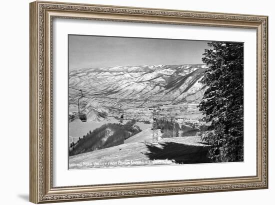 Aspen, Colorado - Aspen Chair Lift View of Roaring Fork Valley-Lantern Press-Framed Art Print