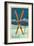 Aspen, Colorado - Crossed Skis-Lantern Press-Framed Art Print