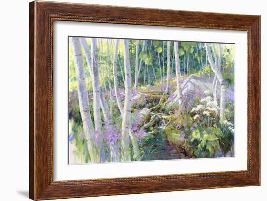 Aspen Glade-Julie G. Pollard-Framed Art Print