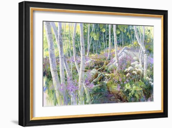 Aspen Glade-Julie G. Pollard-Framed Art Print