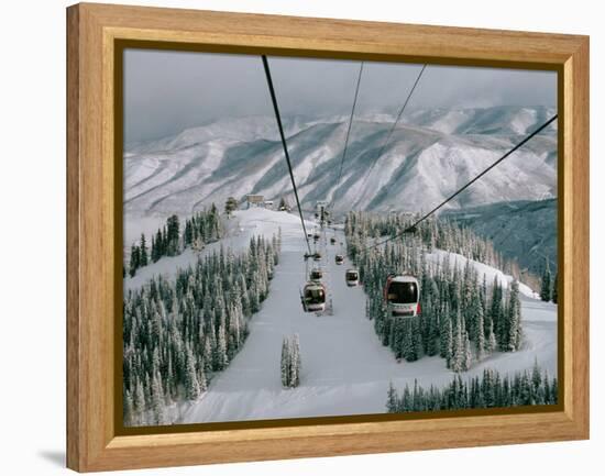 Aspen Mountain, Aspen, Mountain, USA-Dee Ann Pederson-Framed Premier Image Canvas