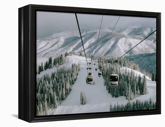 Aspen Mountain, Aspen, Mountain, USA-Dee Ann Pederson-Framed Premier Image Canvas