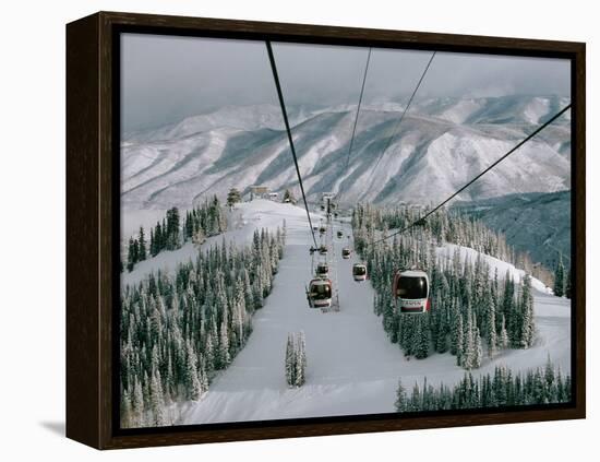 Aspen Mountain, Aspen, Mountain, USA-Dee Ann Pederson-Framed Premier Image Canvas