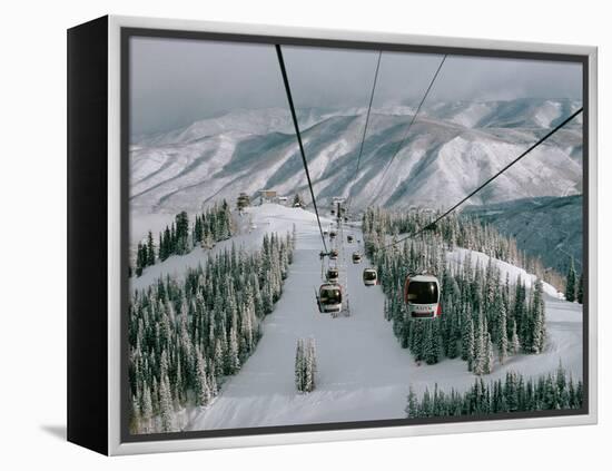 Aspen Mountain, Aspen, Mountain, USA-Dee Ann Pederson-Framed Premier Image Canvas