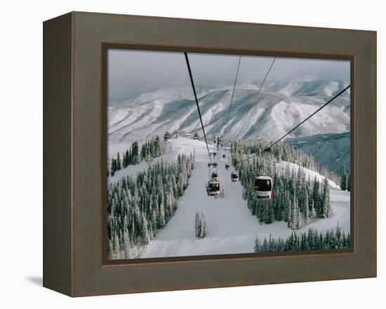 Aspen Mountain, Aspen, Mountain, USA-Dee Ann Pederson-Framed Premier Image Canvas