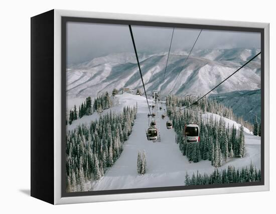 Aspen Mountain, Aspen, Mountain, USA-Dee Ann Pederson-Framed Premier Image Canvas