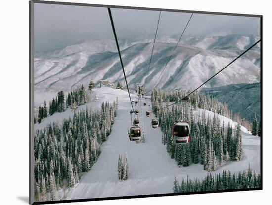 Aspen Mountain, Aspen, Mountain, USA-Dee Ann Pederson-Mounted Photographic Print