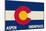 Aspen - Snowmass, Colorado State Flag-Lantern Press-Mounted Art Print