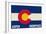 Aspen - Snowmass, Colorado State Flag-Lantern Press-Framed Premium Giclee Print