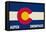 Aspen - Snowmass, Colorado State Flag-Lantern Press-Framed Stretched Canvas