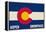 Aspen - Snowmass, Colorado State Flag-Lantern Press-Framed Stretched Canvas