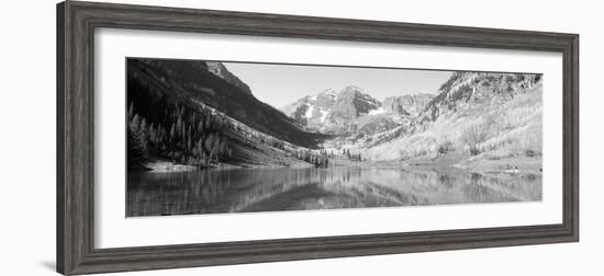 Aspens and Morning Light, Maroon Bells Near Aspen, Colorado-null-Framed Photographic Print