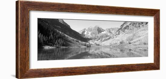 Aspens and Morning Light, Maroon Bells Near Aspen, Colorado-null-Framed Photographic Print