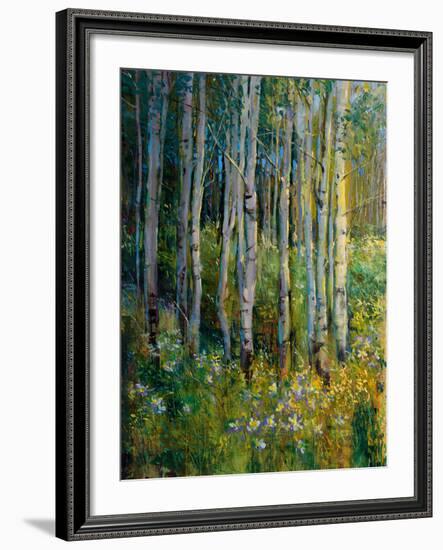 Aspens in Spring-Patrick-Framed Giclee Print