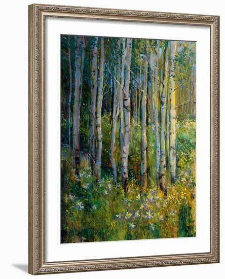 Aspens in Spring-Patrick-Framed Giclee Print