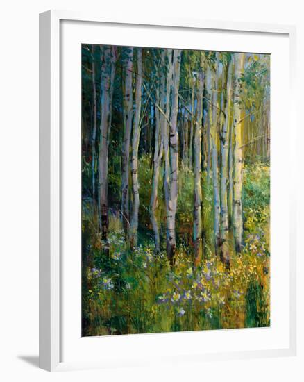 Aspens in Spring-Patrick-Framed Giclee Print