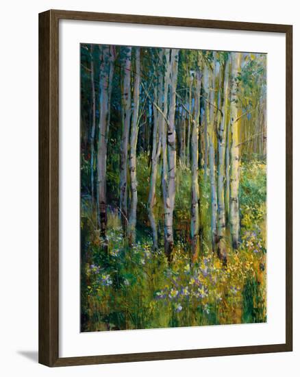 Aspens in Spring-Patrick-Framed Giclee Print