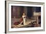 Aspirant Knight Keeping Vigil of Arms for Entry into Knighthood, Illustration from 'Romance and…-John Pettie-Framed Giclee Print