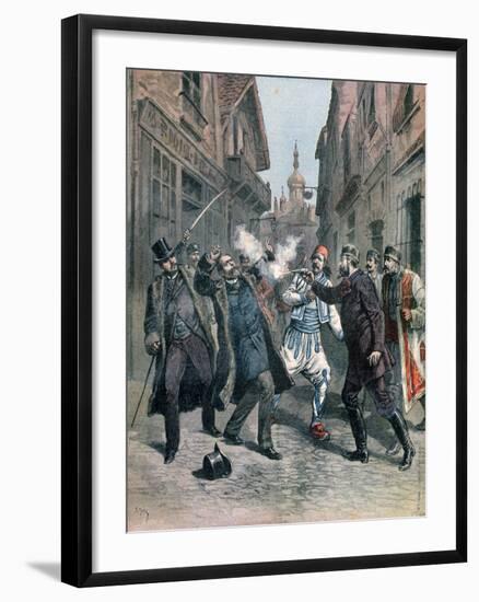 Assasination of M Beltchef in the Presence of Mr Stambouloff, Bulgaria, 1891-Henri Meyer-Framed Giclee Print