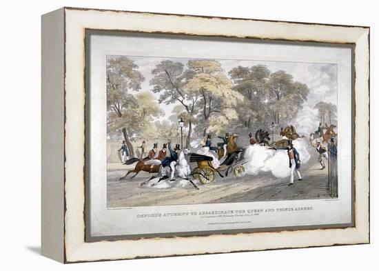 Assassination Attempt Against Queen Victoria, Constitution Hill, Westminster, London, 1840-JR Jobbins-Framed Premier Image Canvas