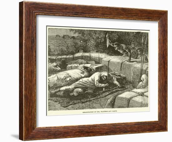 Assassination of Col Flatters and Party-null-Framed Giclee Print