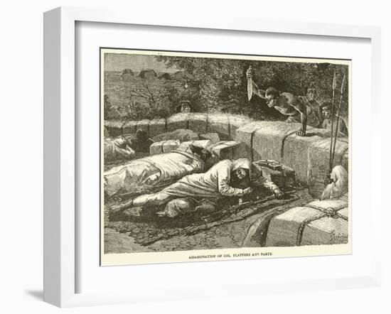 Assassination of Col Flatters and Party-null-Framed Giclee Print