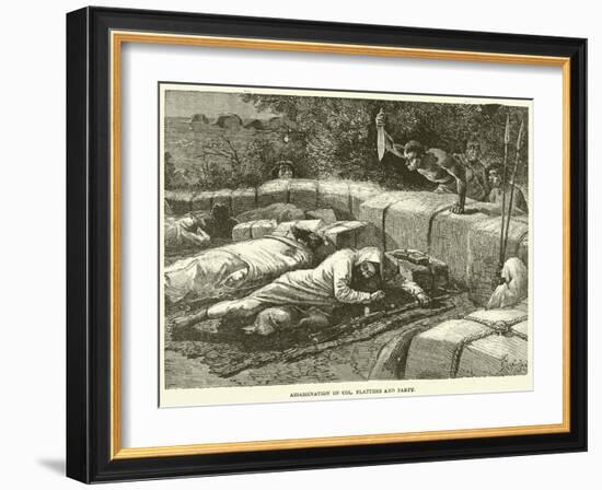 Assassination of Col Flatters and Party-null-Framed Giclee Print