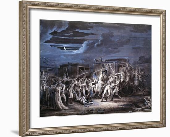 Assassination of French Plenipotentiaries at Rastadt, April 28, 1799-null-Framed Giclee Print