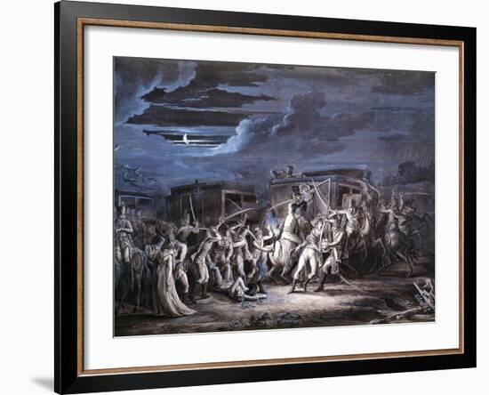 Assassination of French Plenipotentiaries at Rastadt, April 28, 1799-null-Framed Giclee Print