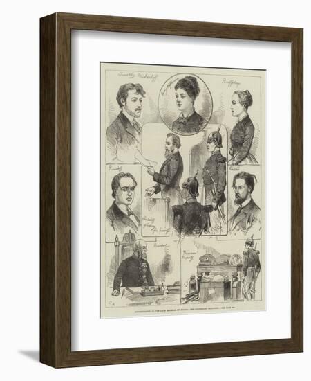 Assassination of the Late Emperor of Russia, the Condemned Prisoners-Charles Robinson-Framed Giclee Print