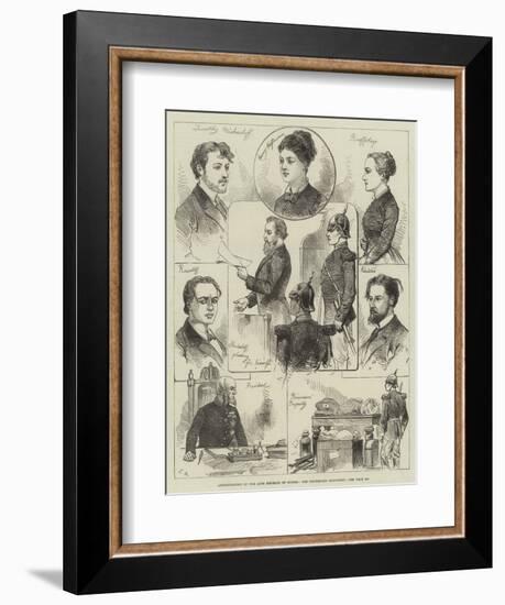 Assassination of the Late Emperor of Russia, the Condemned Prisoners-Charles Robinson-Framed Giclee Print