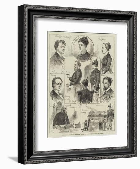 Assassination of the Late Emperor of Russia, the Condemned Prisoners-Charles Robinson-Framed Giclee Print