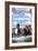 Assateague, Maryland - Pony Swim-Lantern Press-Framed Art Print