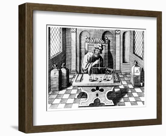 Assayer Testing Samples of Gold and Silver, 1683-null-Framed Giclee Print