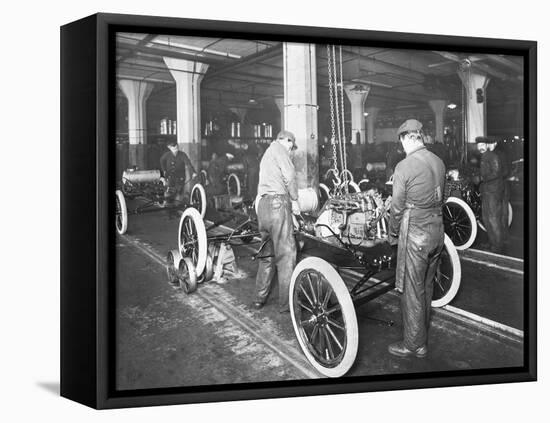 Assembling Model T Automobiles-null-Framed Premier Image Canvas