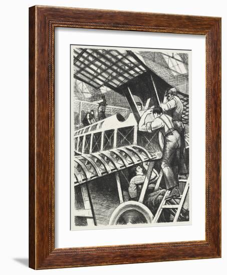 Assembling Parts, 1917 (Litho)-Christopher Richard Wynne Nevinson-Framed Giclee Print