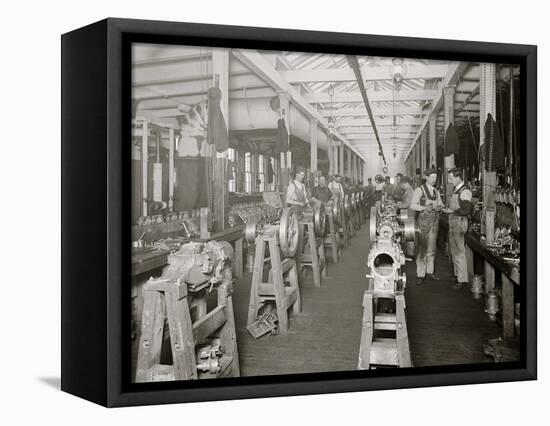 Assembling Room, Leland Faulconer Manufacturing Co., Detroit, Mich.-null-Framed Stretched Canvas