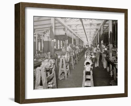 Assembling Room, Leland Faulconer Manufacturing Co., Detroit, Mich.-null-Framed Photo