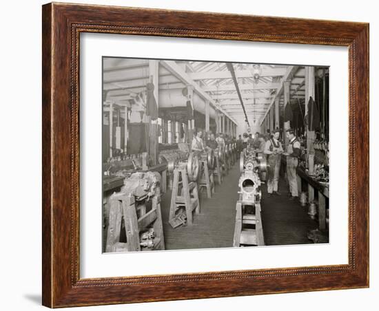 Assembling Room, Leland Faulconer Manufacturing Co., Detroit, Mich.-null-Framed Photo