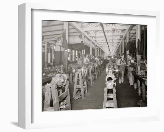 Assembling Room, Leland Faulconer Manufacturing Co., Detroit, Mich.-null-Framed Photo