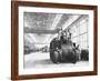 Assembling Sherman Tanks, Aiding War Effort on Home Front During WWII, Chrysler Plant in Detroit-Gordon Coster-Framed Premium Photographic Print