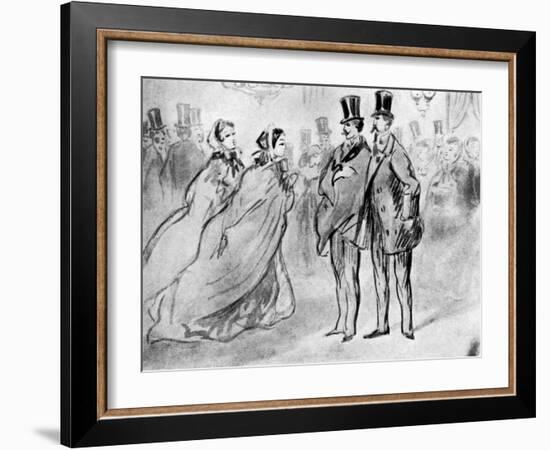 Assembly, 19th Century-Constantin Guys-Framed Giclee Print