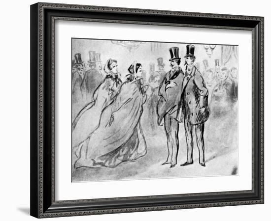 Assembly, 19th Century-Constantin Guys-Framed Giclee Print