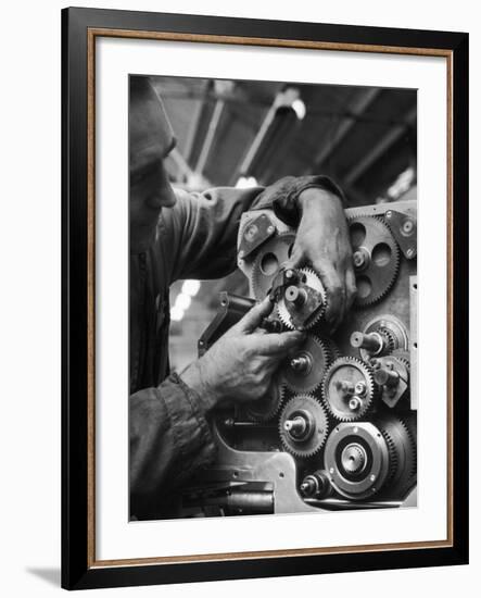 Assembly of a Multi-Cogged Machine-Heinz Zinram-Framed Photographic Print