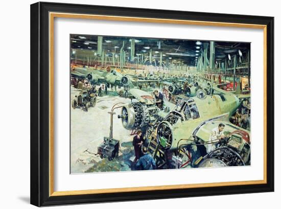 Assembly of Beaufighters-Terence Cuneo-Framed Giclee Print