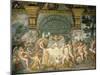 Assembly of the Gods, Fresco, 1525-35-Giulio Romano-Mounted Giclee Print